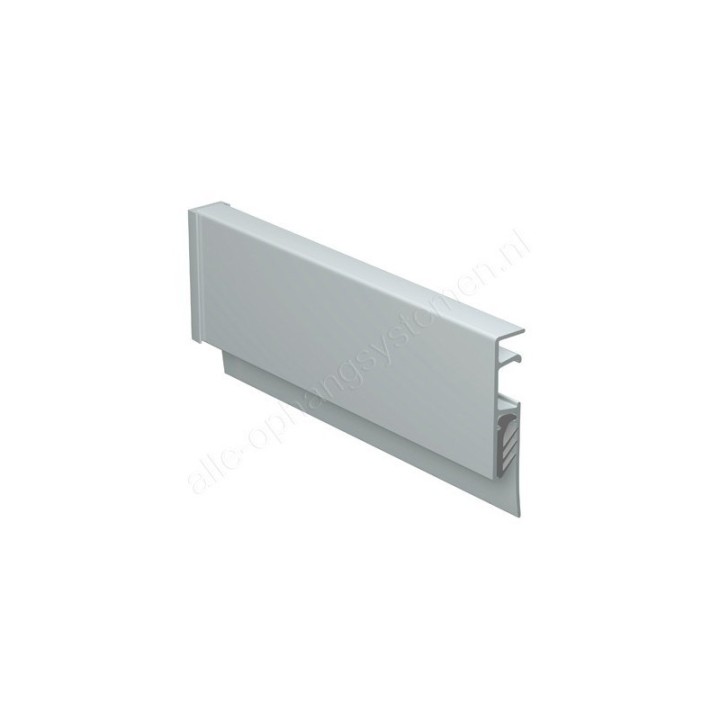 Artiteq Info Rail in white and alu (incl. end caps and mounting materials)