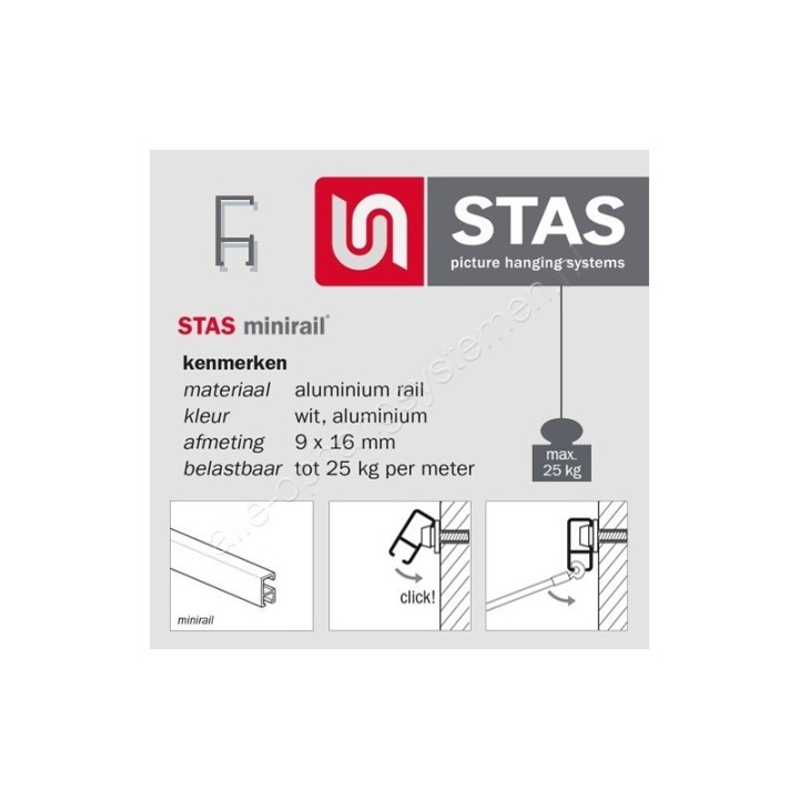 STAS MiniRail (ikke flugt med loftet)