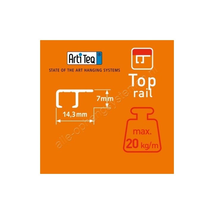 Artiteq Top Rail - 2,5x16mm