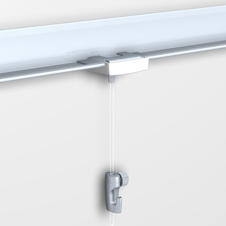 Newly H400 Loftsklemme med wire 2m og krog - 5kg