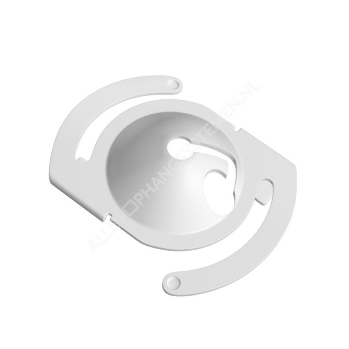 GeckoTeq Plafond clip wit metaal set incl. staaldraad