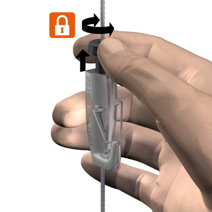 Gancho de museo con autobloqueo Autogrip-Lock recientemente H70