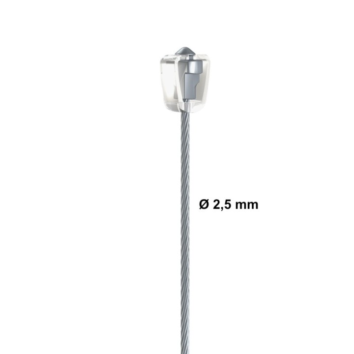 Newly cable de acero R70 Museum Rail Twister Lock de 2,5 mm