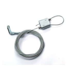 GeckoTeq Steel Wire with a 90° mounting eye and Loop Hanger set