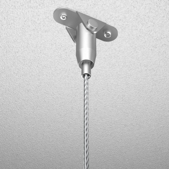 GeckoTeq Ancora a croce 40x6,35x1,5mm con filo di acciaio 200cm