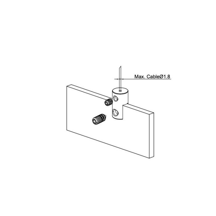 GeckoTeq Klemhouders voor Glas en Akoestische en normale Panelen tot 10mm - 20kgs