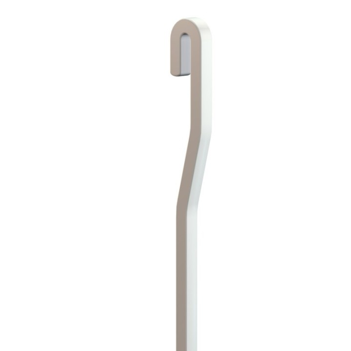 Artiteq 4x4mm U-Top Rod aluminio en blanco