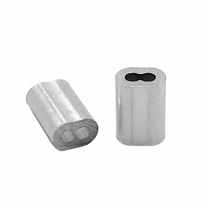 GeckoTeq Compression Bus Wire Clamp 2,0 mm in Schwarz und Aluminium