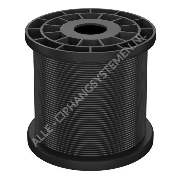 GeckoTeq Steel Picture Wire 1,5mm in white or black - per 10 meter