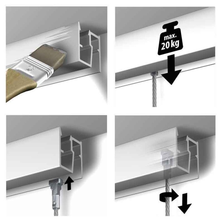 Newly R40 Rail mounting clip – per piece