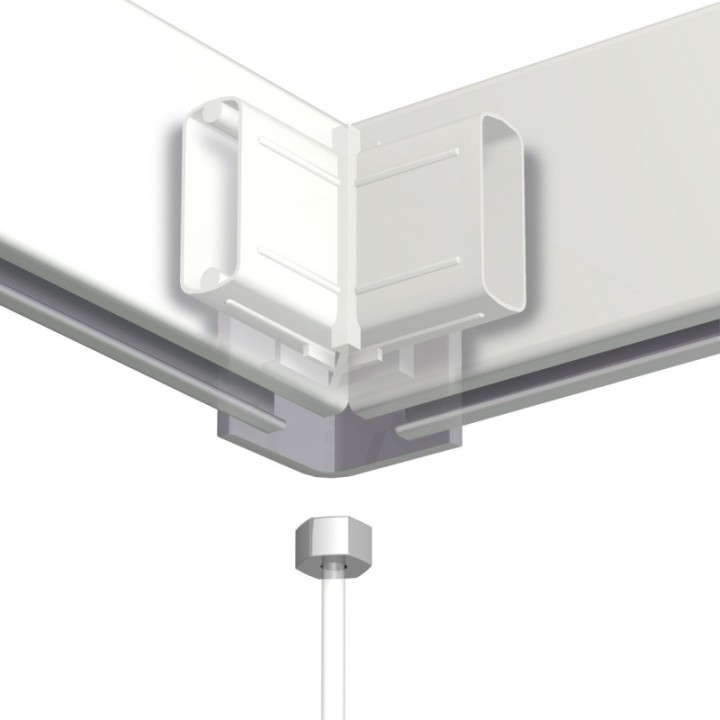 Artiteq 2,0 mm perlontråd 150 cm med 6-sidigt skivglidare - 7 kg