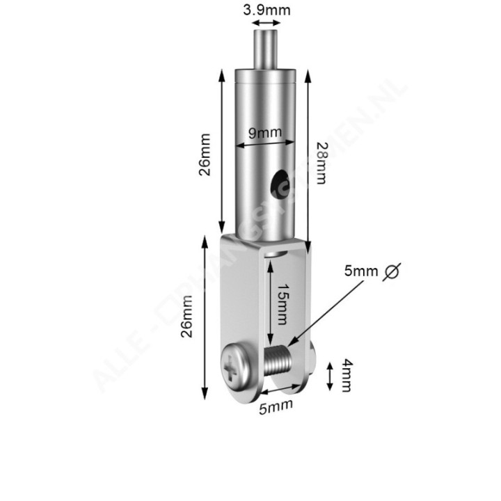 GeckoTeq Zelfremmende klem voor panelen van 5 tot 25mm