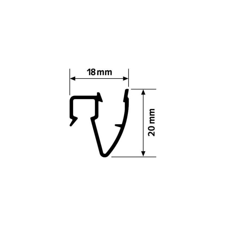 Set di sospensione 4 metri SOFFITTO - Binario di qualità Artiteq