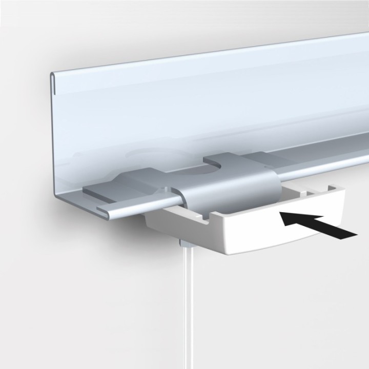 Artiteq System Loftsklemme med 2 mt wire og minikrog - 4kg