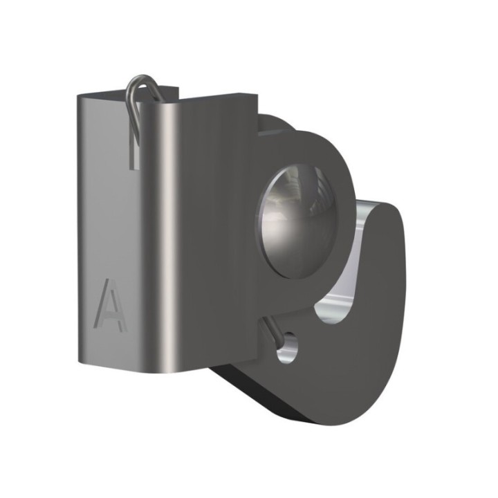 Gancio Newly Clamp 4x4mm acciaio - 40kg