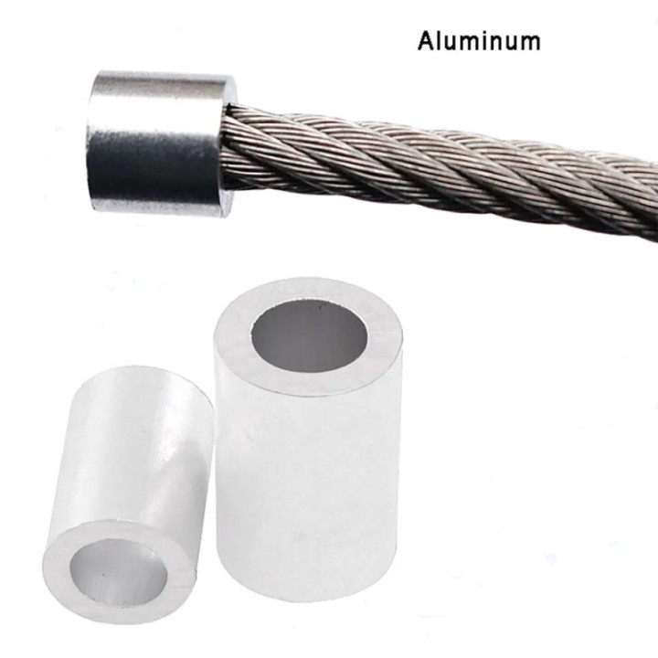 GeckoTeq Casquillo de compresión con tope de cable para fabricante de pezones con extremo roscado - 7 kg