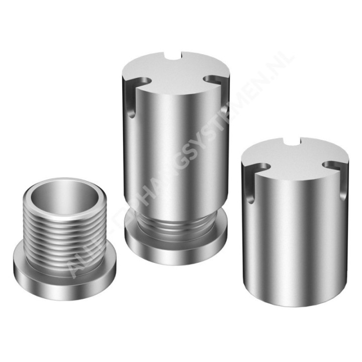 Screw-on ceiling anchor with splitter for 3 wires - 15kg