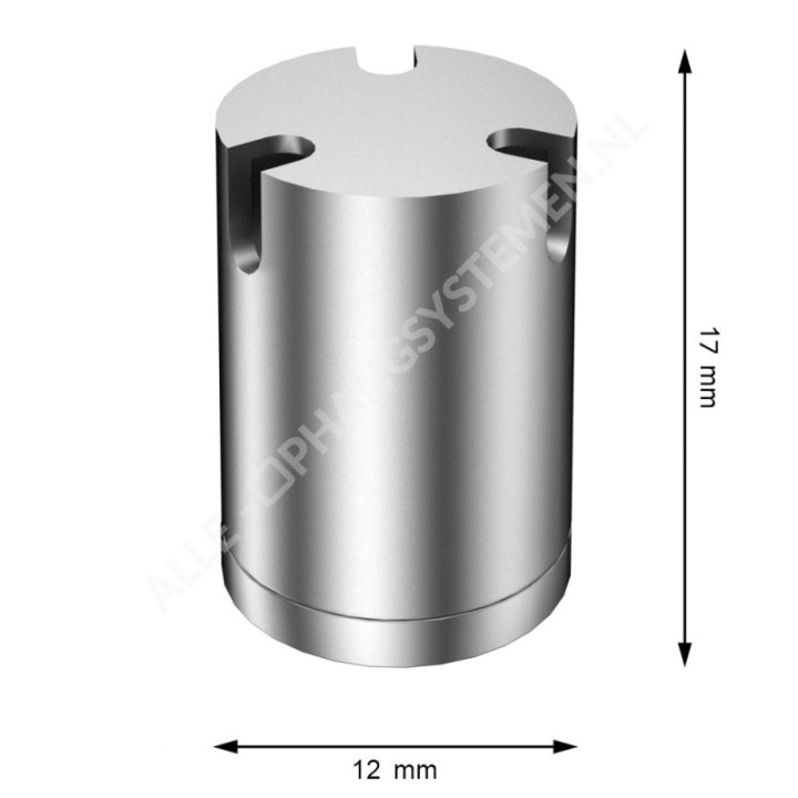 Screw-on ceiling anchor with splitter for 3 wires - 15kg