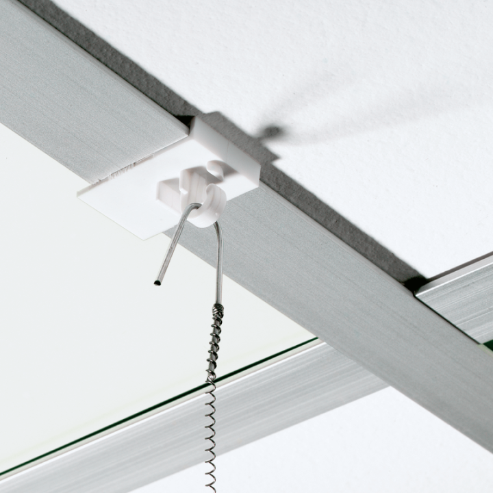 GeckoTeq 2kg Plafond schuif clip haak wit plastic - per stuk