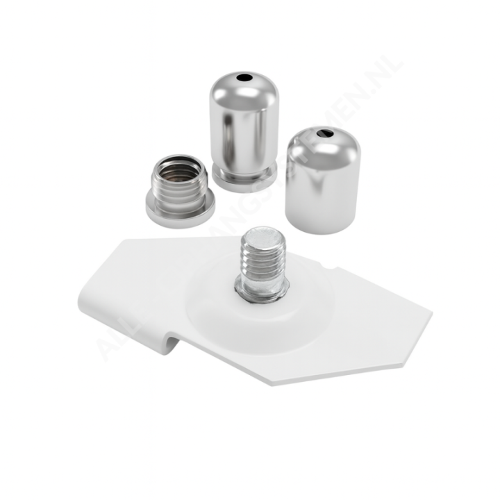 GeckoTeq metal clamp in white for suspended ceilings - 8kg