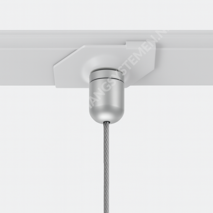 Pince métallique GeckoTeq en blanc pour plafonds suspendus - 8kg