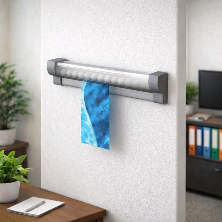 Artiteq Memo- Info- Marble Paper Rail incl. tappi terminali e materiali di montaggio
