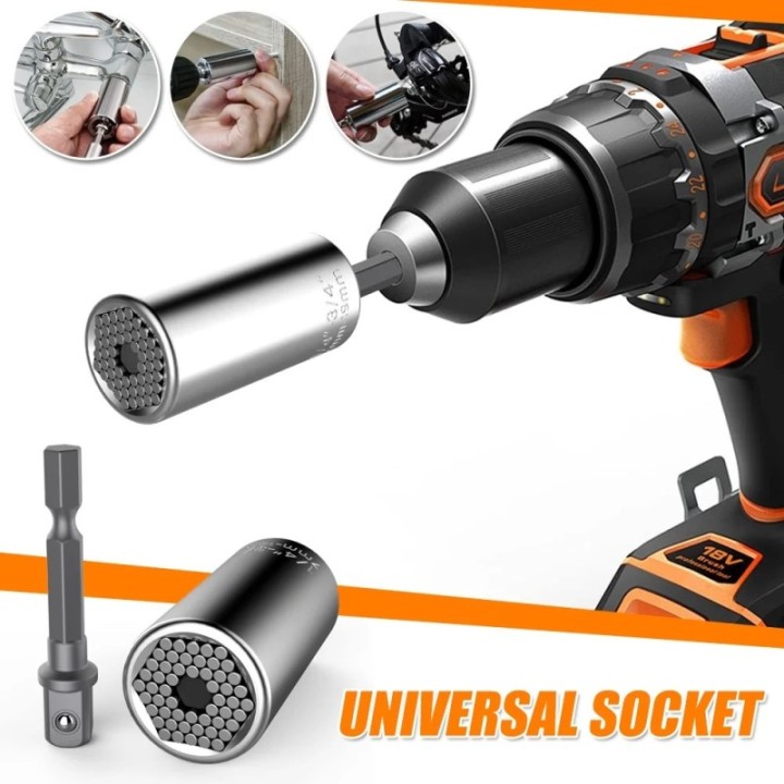 Gator Grip "Magic Socket" tai yleiskäyttöinen itsesäätyvä hylsyavain.