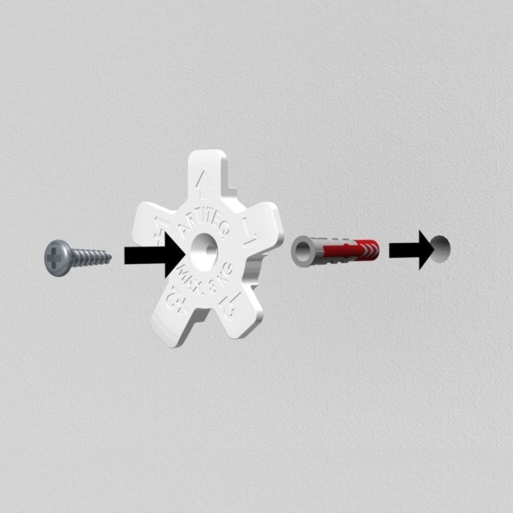 DiBond Tuner – Justerbar, osynlig fjädring för DiBond-paneler - 8 kg