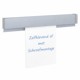Rail porte-documents Memo Rail - Profil de serrage précis de 25 cm pour messages interchangeables