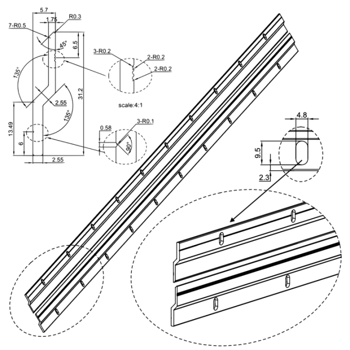 GeckoTeq French Cleat Z Bar Hanging Rail - per set of 2