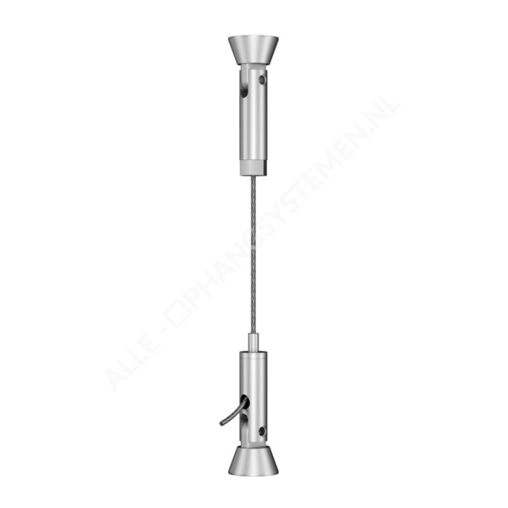 GeckoTeq Spankabel Staaldraad Set 1,8 mm - 3 meter
