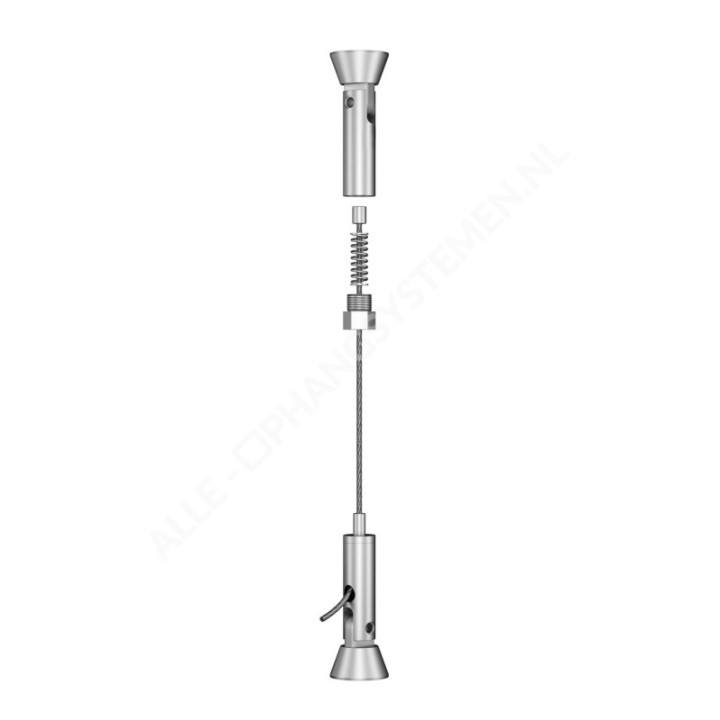 Câble de tension en fil d'acier 1,8 mm - 3 mètres