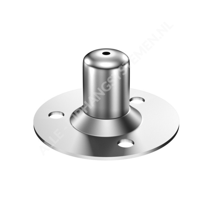 GeckoTeq Round mounting flange (Rosette) with central thread