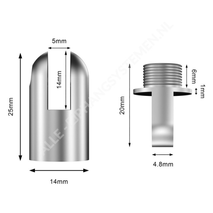 GeckoTeq Nickel-plated swivel joint (tiltable coupling)