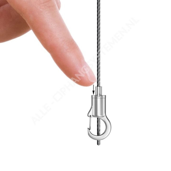 GeckoTeq Itsejarruttava miniturvakoukku - 15kg