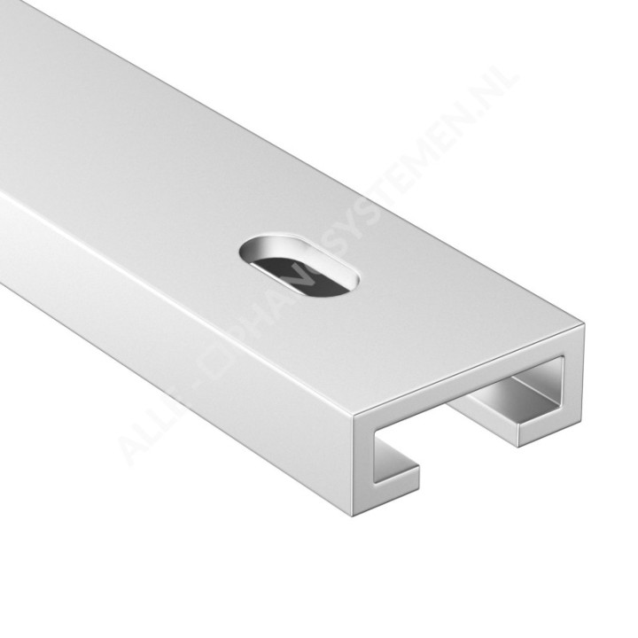 Rail de plafond en aluminium GeckoTeq pour panneaux acoustiques et baffles - 25 kg