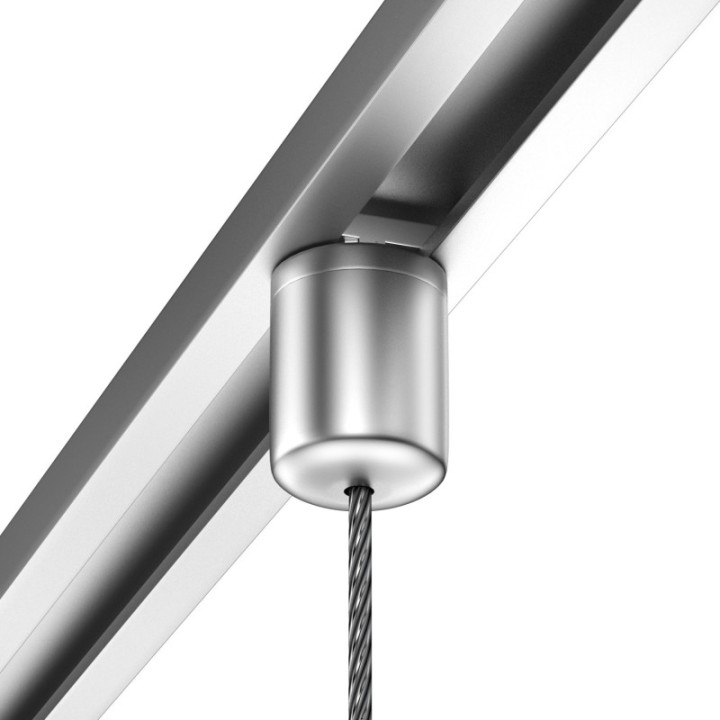 Ancrage de câble fixe GeckoTeq pour rail de plafond à rainure en T – 20 kg