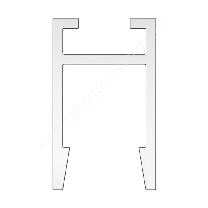 Rail de fixation et de suspension en aluminium GeckoTeq pour panneaux acoustiques PET 9/12/24 mm – 20 kg
