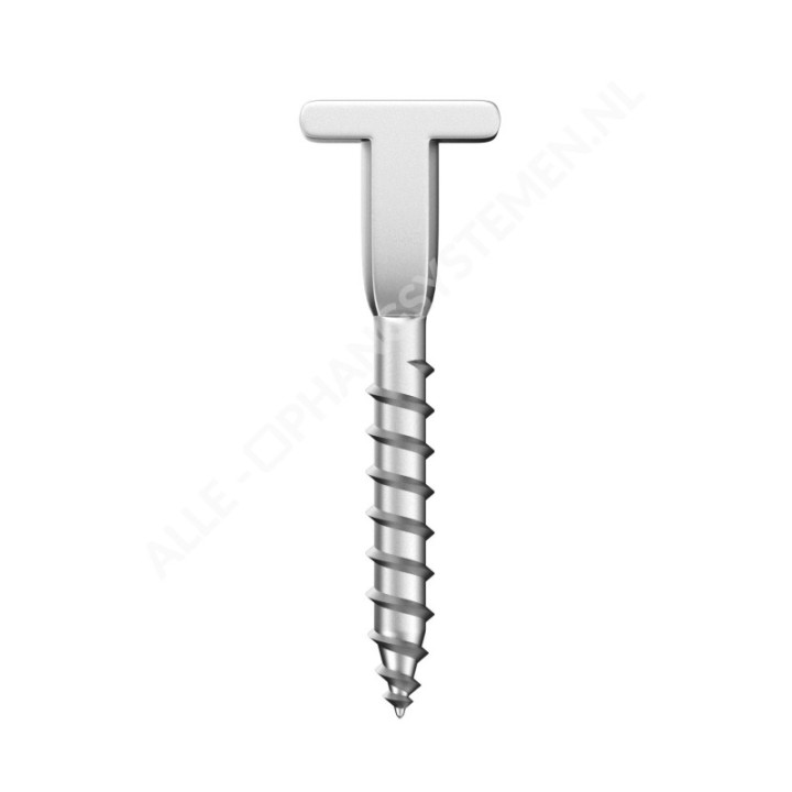 Tornillo en T GeckoTeq para el montaje en techo de rieles de sujeción de paneles acústicos