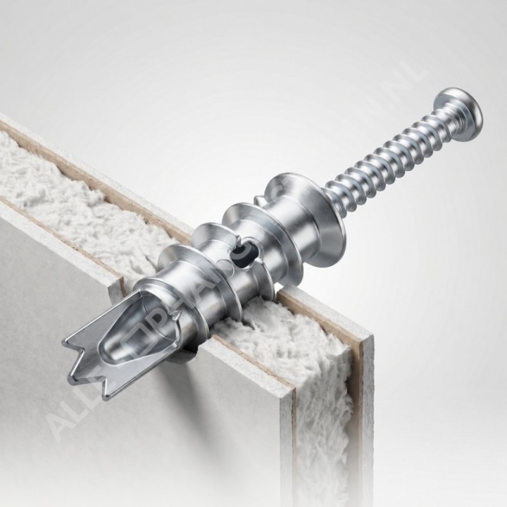 GeckoTeq Schraubstopfen aus verzinktem Metall für PET-Akustikplatten