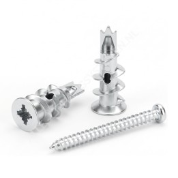 Bouchon à vis en métal galvanisé GeckoTeq pour panneaux acoustiques PET