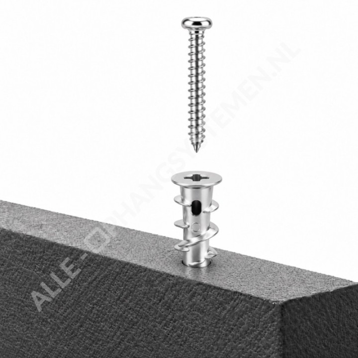 GeckoTeq Galvanized metal screw plug for PET acoustic panels
