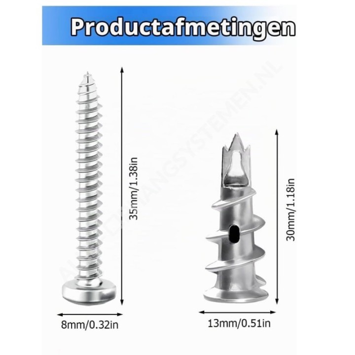 GeckoTeq Galvanized metal screw plug for PET acoustic panels