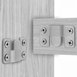 Geckoteq Multifunctional Furniture Z-Clip Hanging Bracket - Set of 2