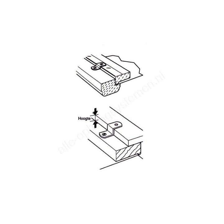 Supports de civière GeckoTeq - chacun sans vis