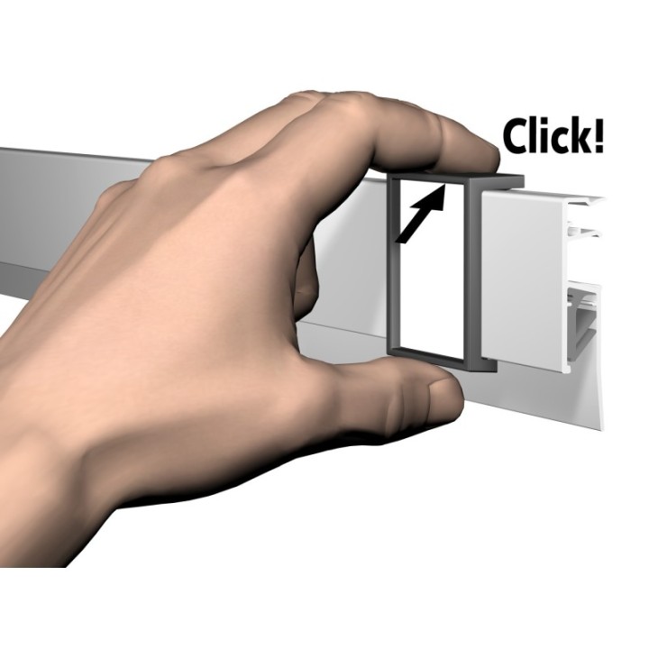 Clip Artiteq InfoRail "Me" - in 2 colori