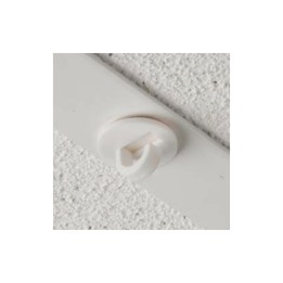 GeckoTeq itseliimautuva kattokoukku valkoinen - 20mm - per kappale