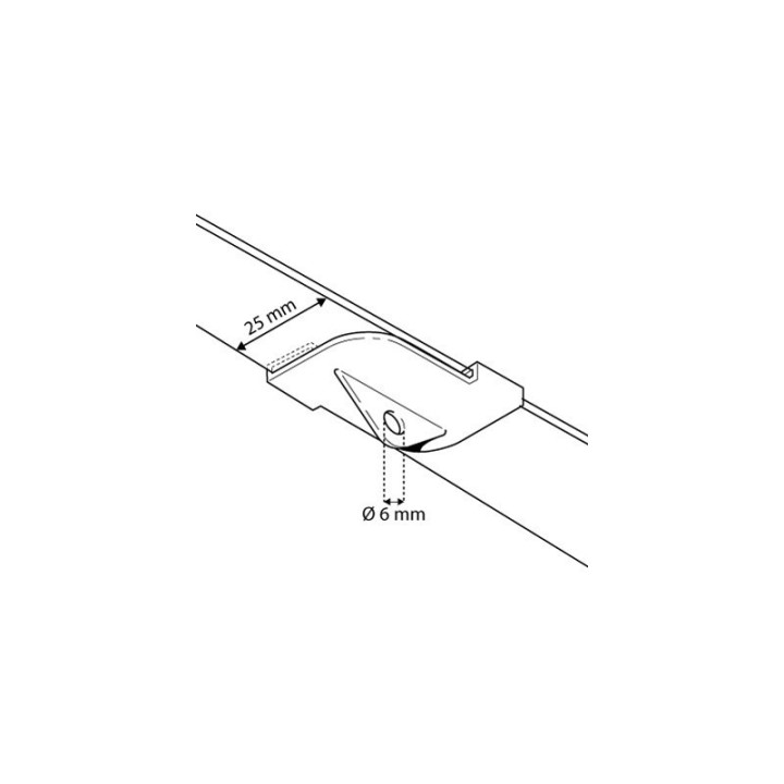 GeckoTeq System Loftklemme hvid plast 5kg