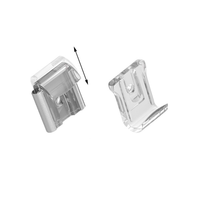 GeckoTeq Transparant DiBond Glas Forex Spiegel Muur Klem set - incl. schroeven