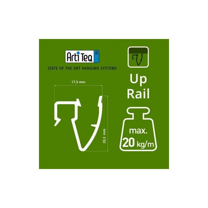 Artiteq Up Rail - szyna ścienna do sufitu